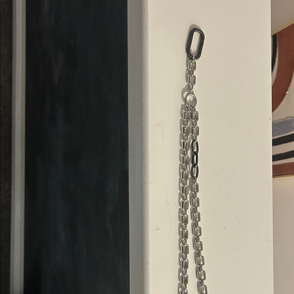 Chico's Polished Silver-Link Long Necklace